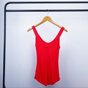 Guess Flowy Sleeveless Top Red Size Small